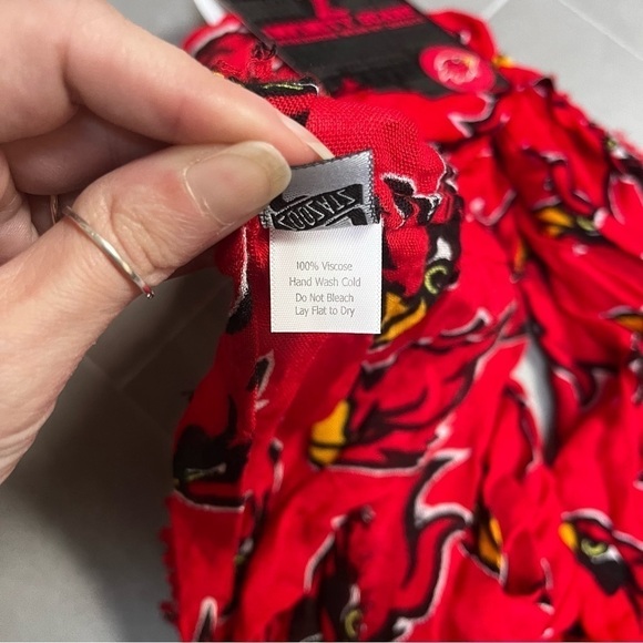 ARIZONA CARDINALS Raw Hem Infinity Scarf. NWT - Picture 4 of 8